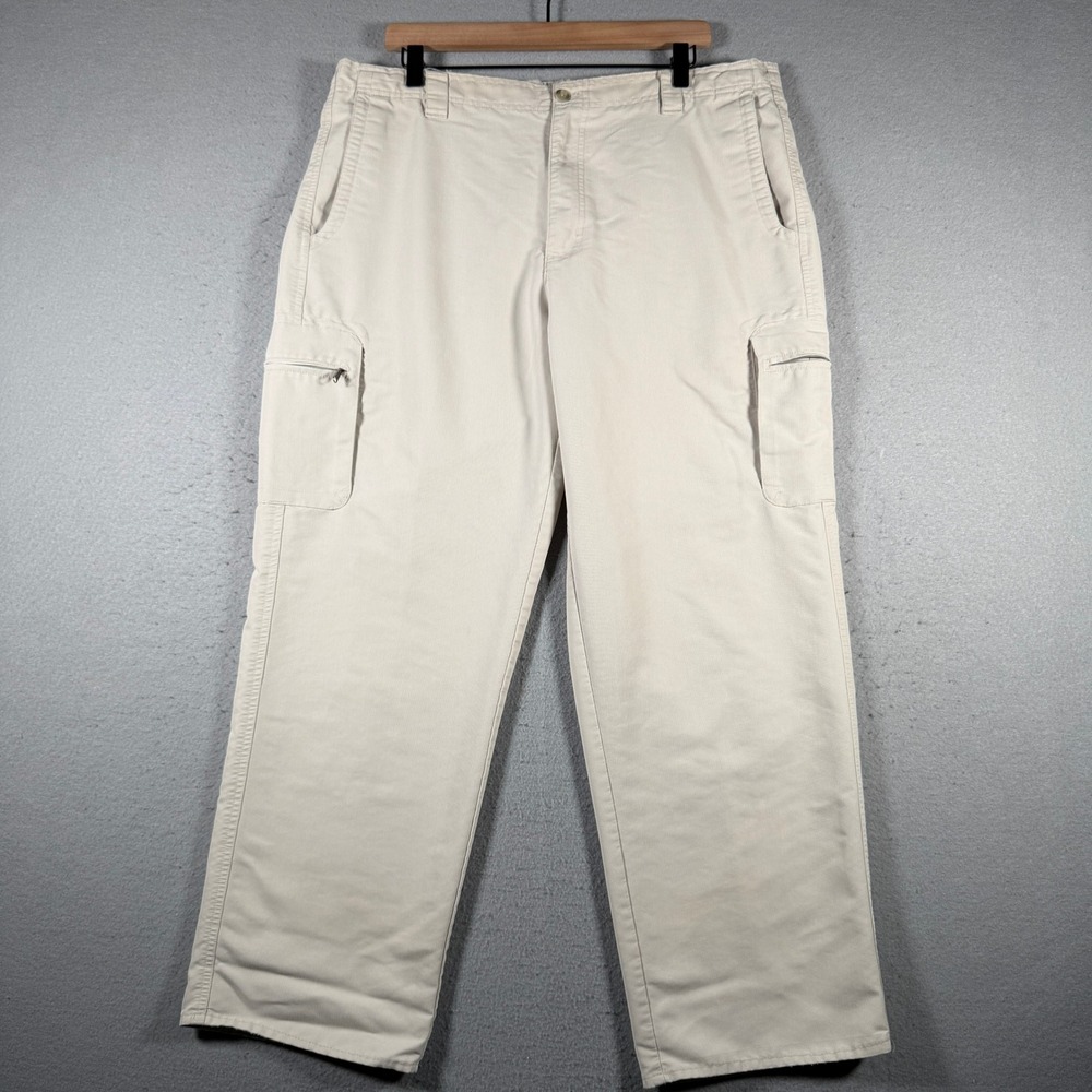 Columbia GRT Men Tan Cargo Pants Straight Leg Hiking Utility TM8237 Size L 38x29